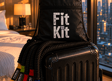 Fit Kit bag with resistance bands
